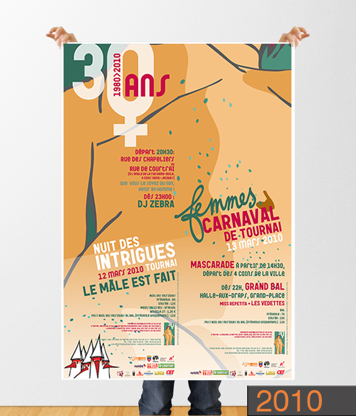 résultat vote de l'affiche du carnaval de tournai 2011