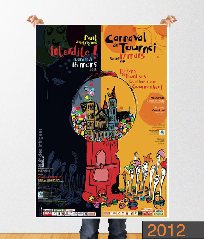 résultat vote de l'affiche du carnaval de tournai 2012