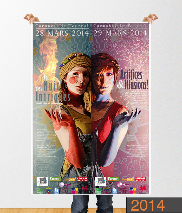 résultat vote de l'affiche du carnaval de tournai 2014